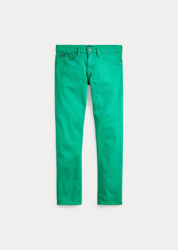 Jeans Polo Ralph Lauren Hombre Verdes - Varick Slim Straight - ZHLUC5972